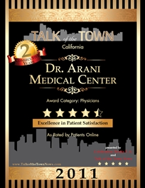 Talk Of The Town Award Winner - Dr. Arani Medical Center - 2011